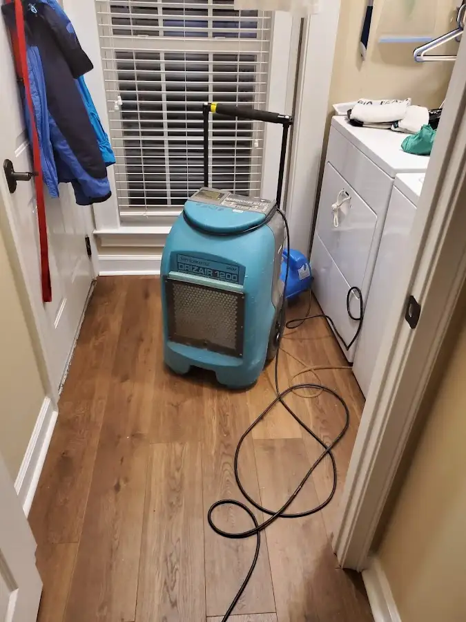 Commercial dehumidifier deployed for Flood Damage Cleanup in Eagle